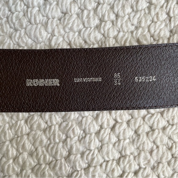 Rodier tan leather belt - Picture 11 of 13
